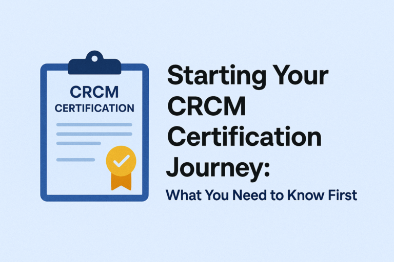 CRCM certification